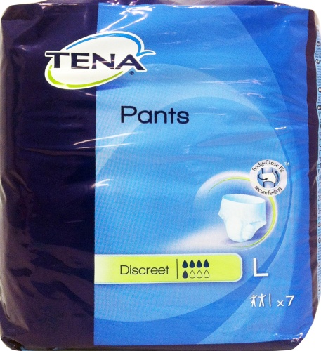 TENA PANTS DISCREET TAGLIA L x7