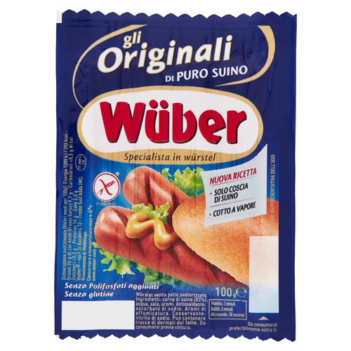 WURSTEL WUBER PURO SUINO   CFGR0100