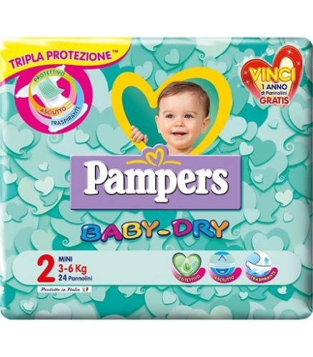 PAMPERS BABY DRY MINI x24 3/6