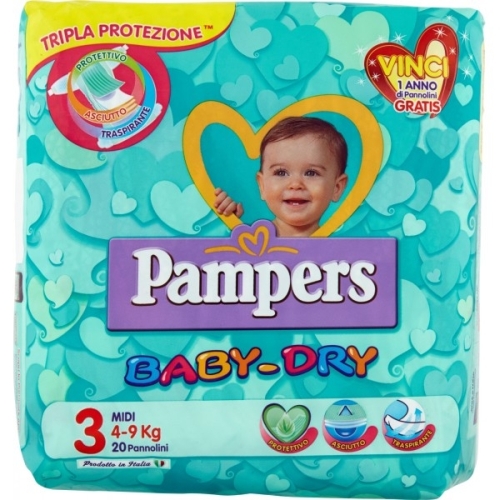 PAMPERS BDRY MIDI X20 4/9